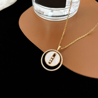 [⭐Renara]Demo MOVE MM NACRE BLANCHE DIAMOND NECKLACE