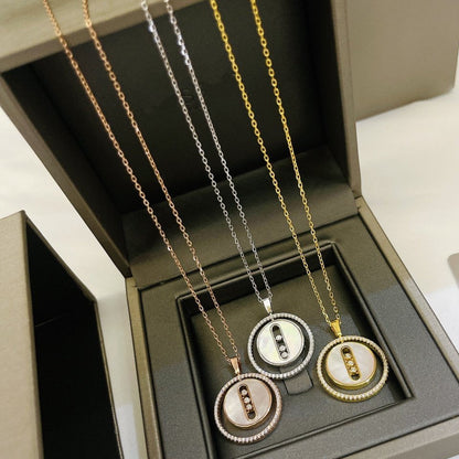 [⭐Renara]Demo MOVE MM NACRE BLANCHE DIAMOND NECKLACE