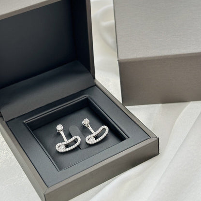 [⭐Renara]MOVE UNO SILVER DIAMOND EARRINGS