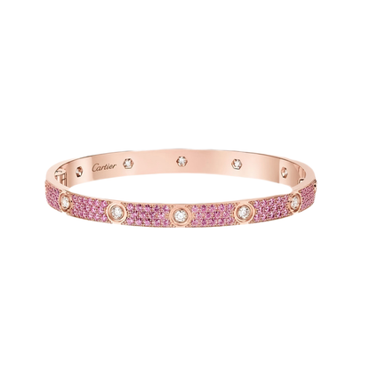 [⭐Renara]2026 PAVE GEMSTONE LOVE BRACELET 6.1MM 10 DIAMONDS