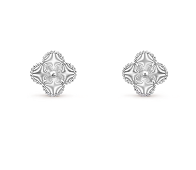 [⭐Renara]CLOVER MEDIUM 1 MOTIFS LASER EARRINGS