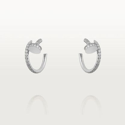 [⭐Renara]JUSTE EARRINGS 12.75MM SILVER DIAMOND
