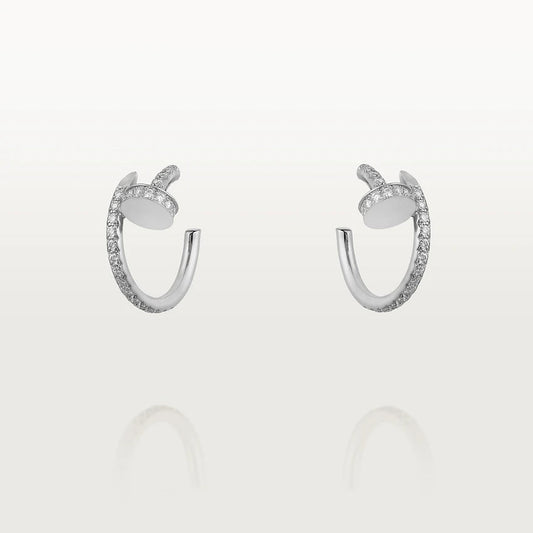 [⭐Renara]JUSTE EARRINGS 12.75MM SILVER DIAMOND