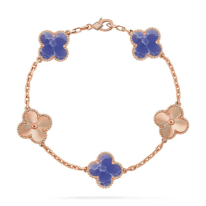[⭐Renara]CLOVER 5 MOTIF BLUE VEINS BRACELET COLLECTION