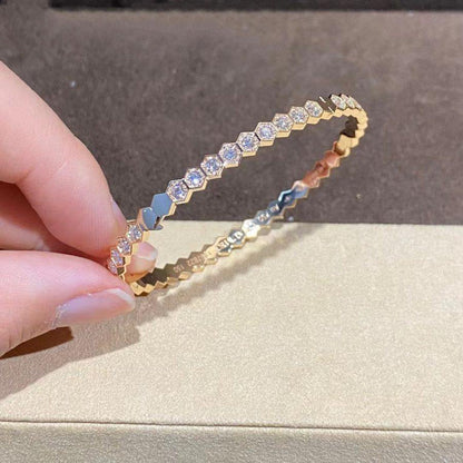 [⭐Renara]BEE LOVE GOLD BRACELET FULL DIAMOND