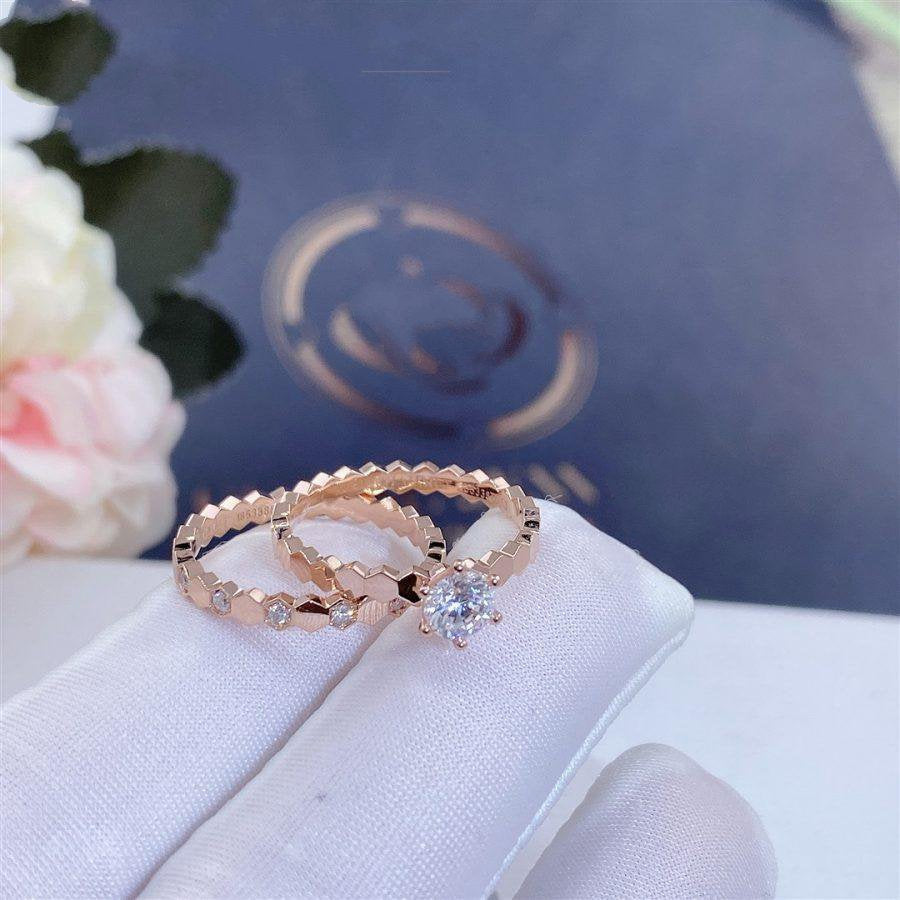 [⭐Renara]BEE LOVE RING PINK GOLD 1 DIAMOND