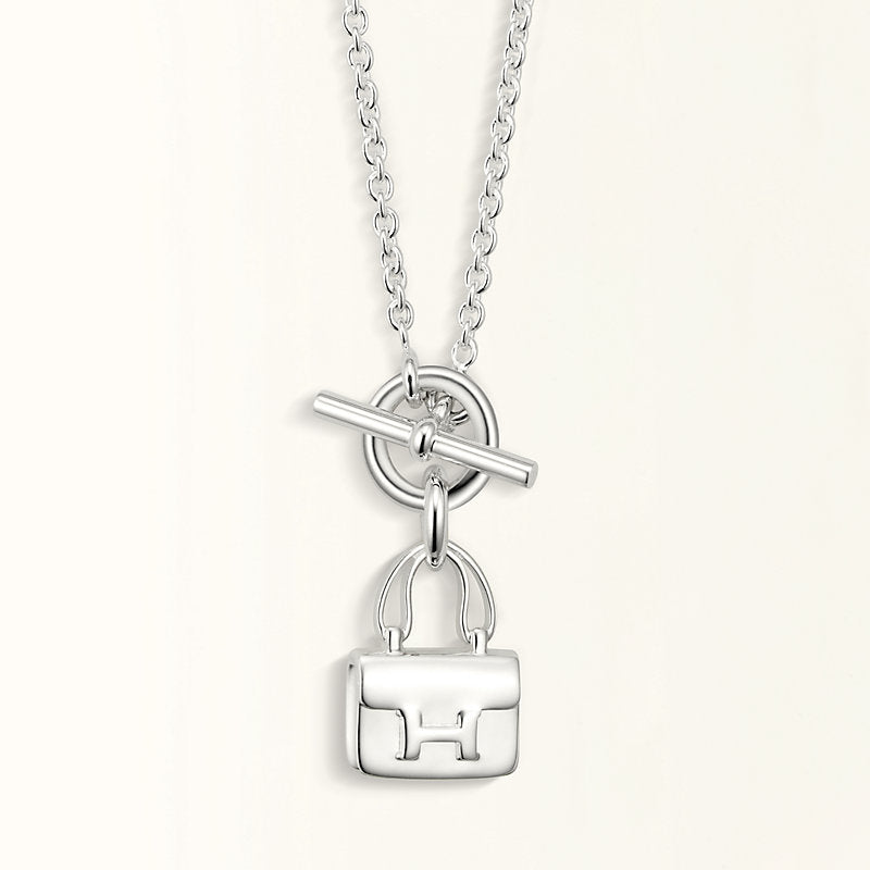 [⭐Renara]POP H PEDANT SILVER NECKLACE