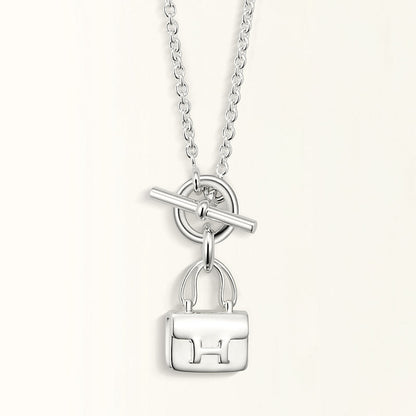 [⭐Renara]POP H PEDANT SILVER NECKLACE