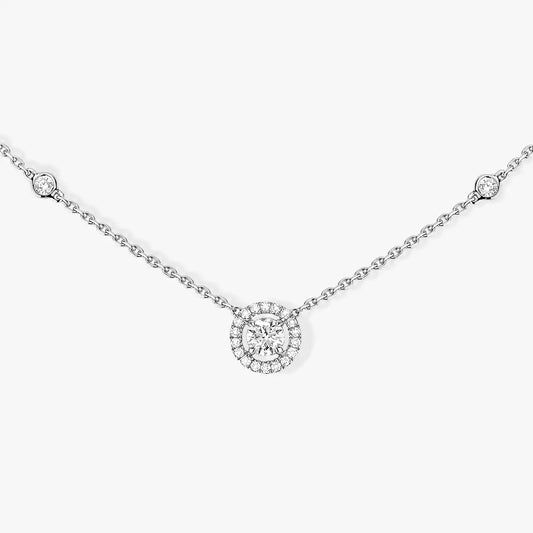 [⭐Renara]Diamond Necklace 0,20ct Brilliant Shape Joy