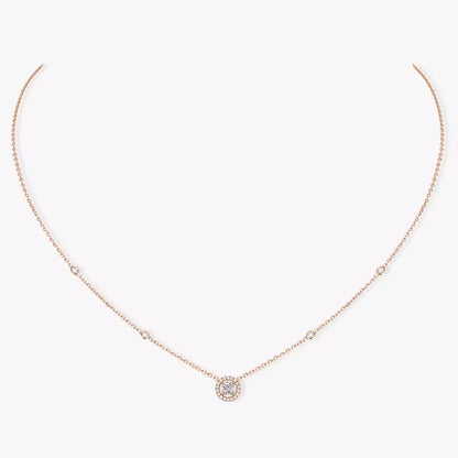 [⭐Renara]Diamond Necklace 0,20ct Brilliant Shape Joy