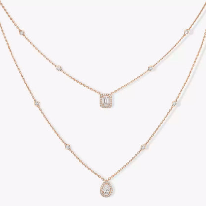 [⭐Renara]Diamond Necklace My Twin 2 Rows