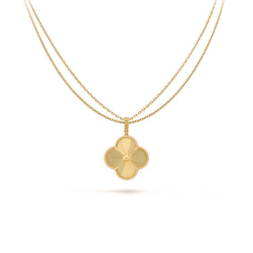 [⭐Renara]CLOVER 25MM PEDANT NECKLACE GOLD