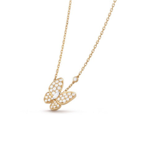 [⭐Renara]BUTTERFLY DIAMOND NECKLACE