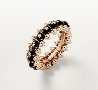 [⭐Renara]CLASH ELEGANT ROSE GOLD RING FEATURING NATURAL AGATE