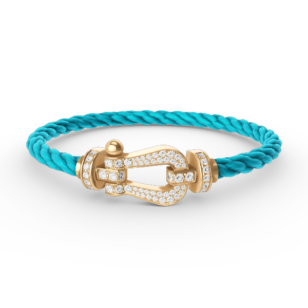 [⭐Renara]FORCE LARGE HORSESHOE FULL DIAMOND BRACELET GOLD
