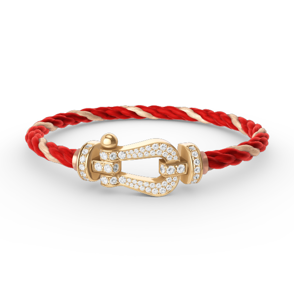 [⭐Renara]FORCE LARGE HORSESHOE FULL DIAMOND BRACELET GOLD