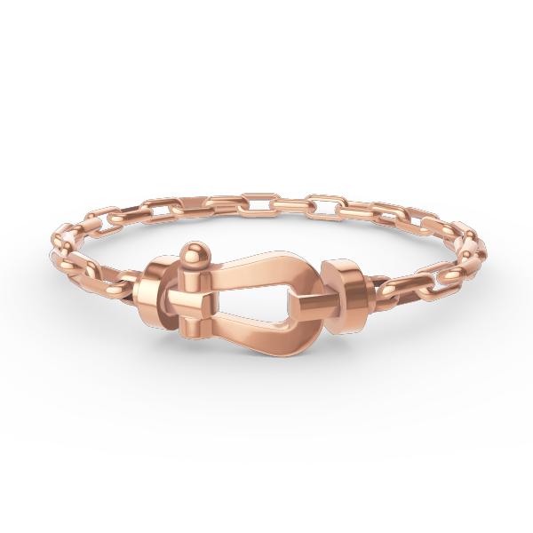 [⭐Renara]FORCE LARGE HORSESHOE CLASP  METAL BRACELET