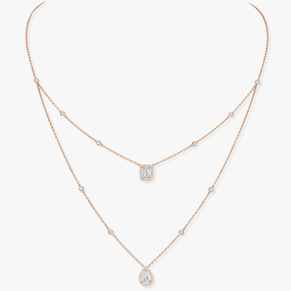 [⭐Renara]MY TWIN 2 ROW DIAMOND NECKLACE