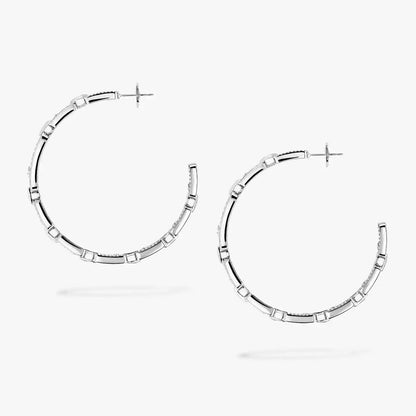 [[⭐Renara]Move Link Diamond Hoop Earrings