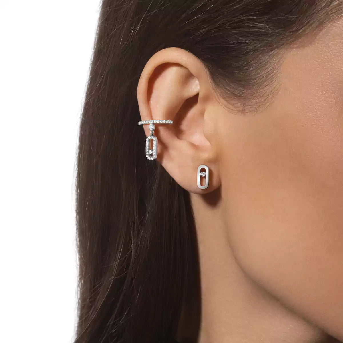 [⭐Renara]Move Uno Diamond Stud Earrings