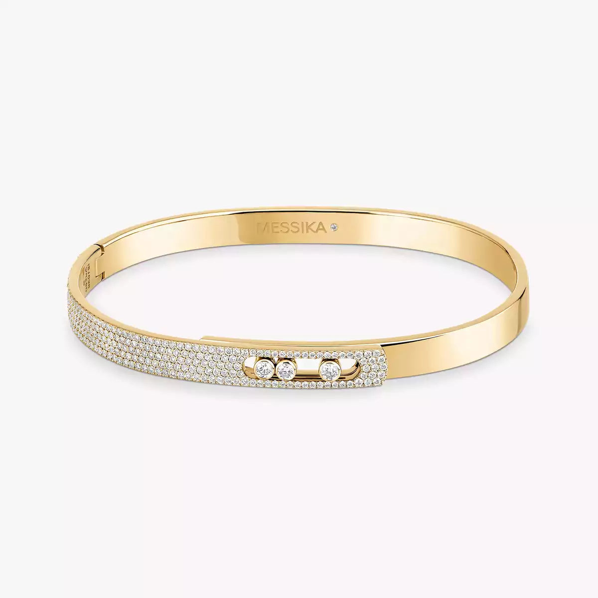 [⭐Renara]Move Noa Rose Gold Pavé Diamond Bangle Bracelet