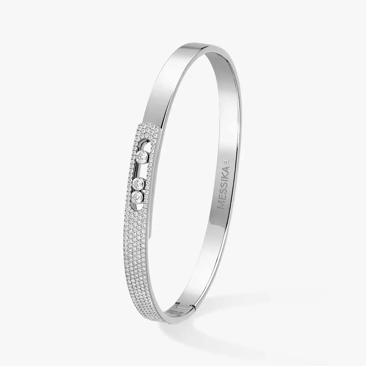 [⭐Renara]Move Noa Rose Gold Pavé Diamond Bangle Bracelet