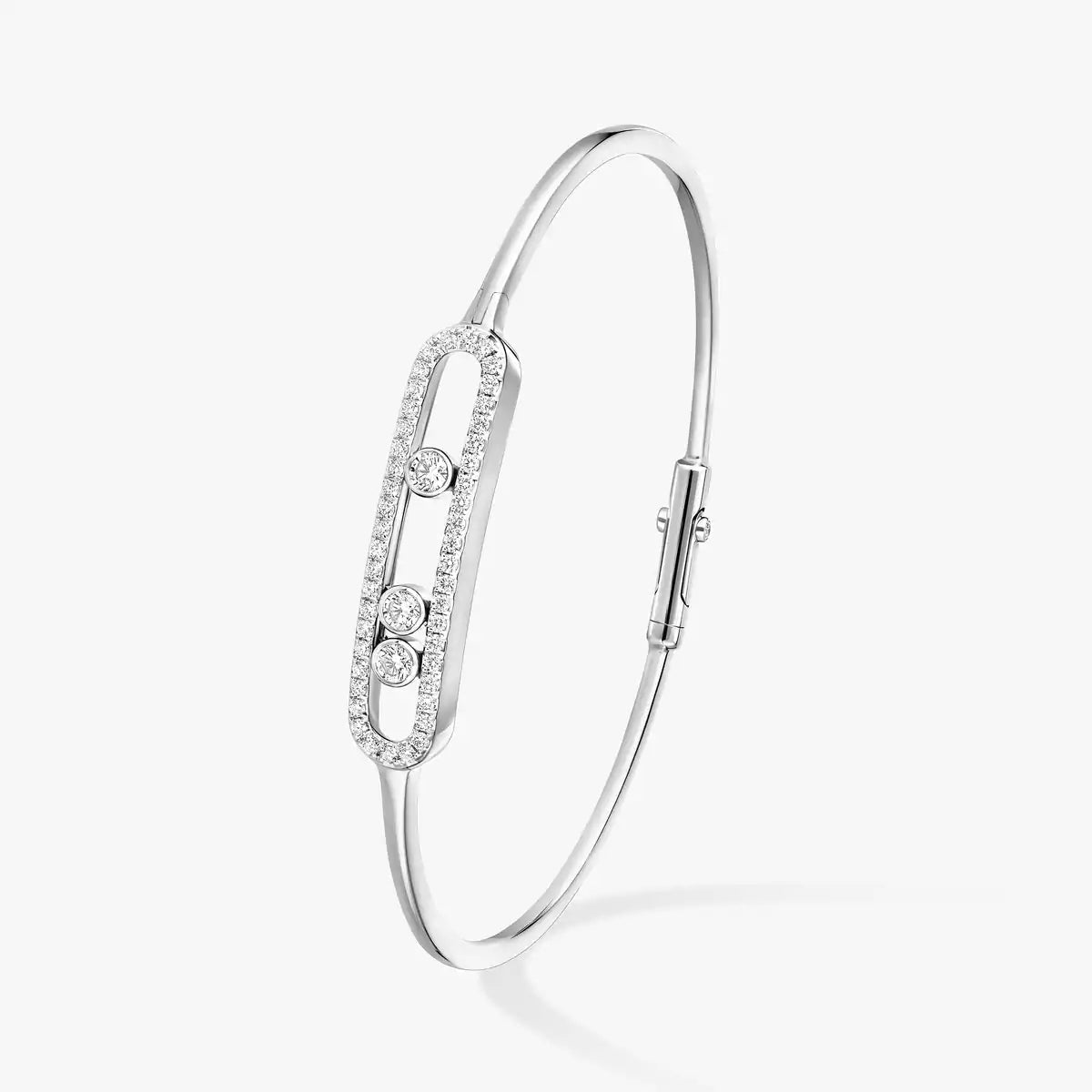 [⭐Renara]Move Pavé Diamond Bangle Bracelet M