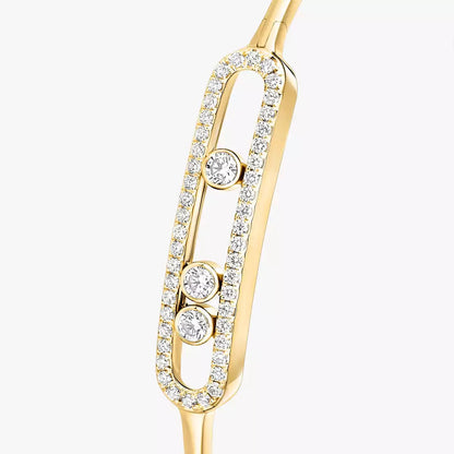 [⭐Renara]Move Pavé Diamond Bangle Bracelet M