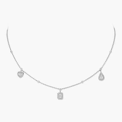 [⭐Renara]My Twin Diamond Necklace in Silver