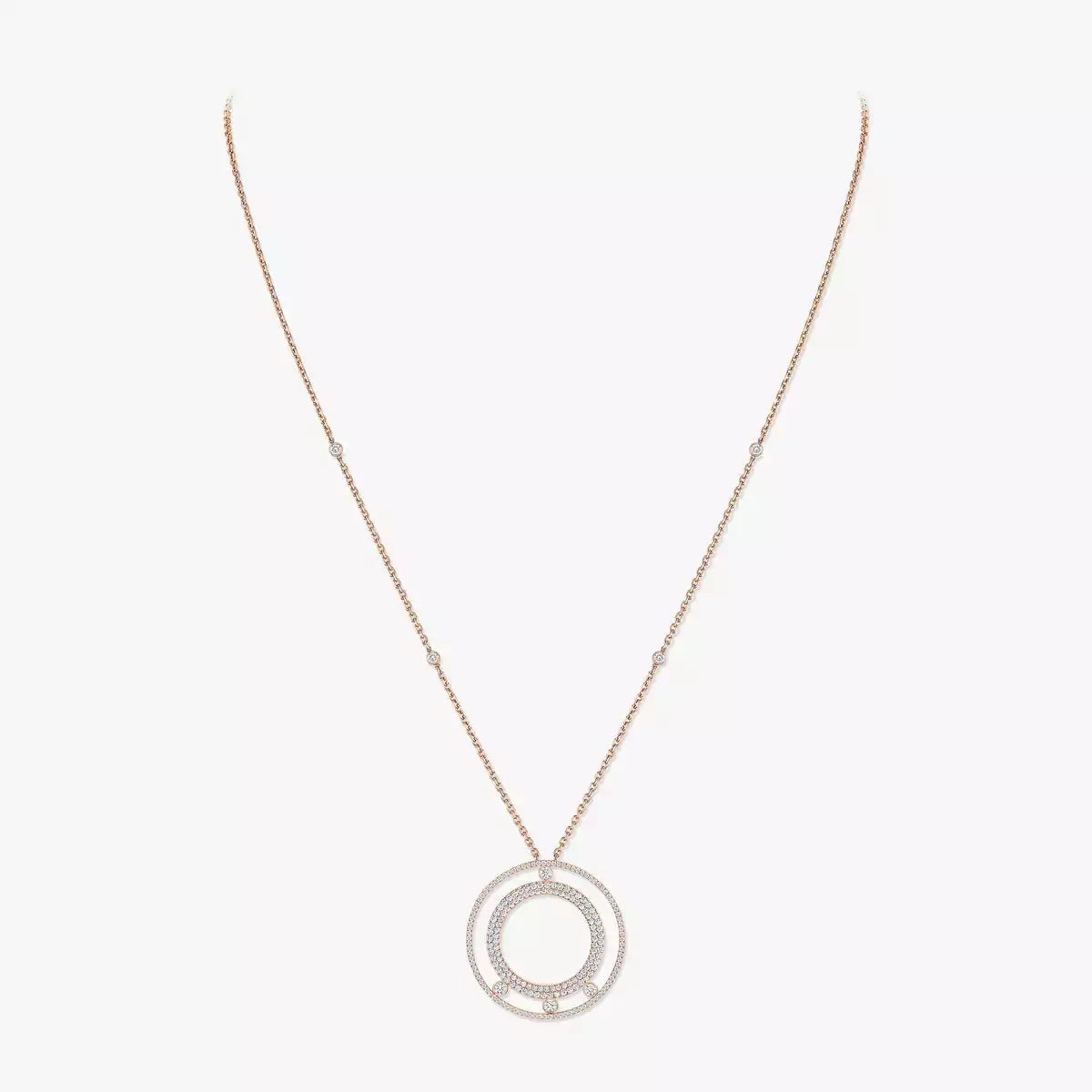 [⭐Renara]Move Romane Long Pave_-Set Diamond Necklace