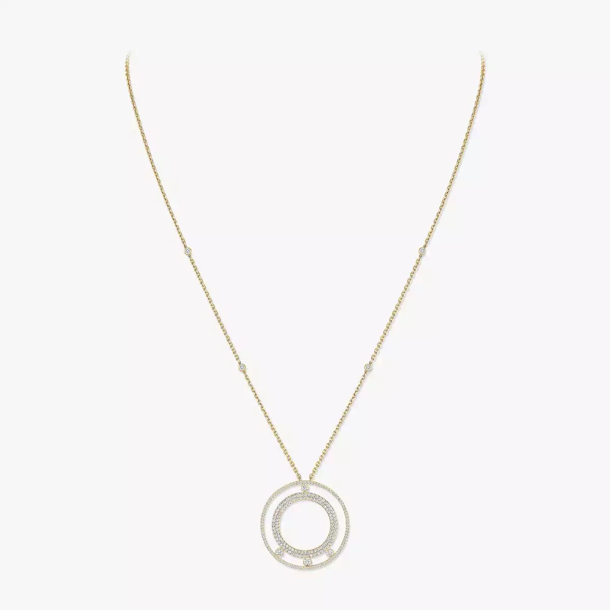 [⭐Renara]Move Romane Long Pave_-Set Diamond Necklace
