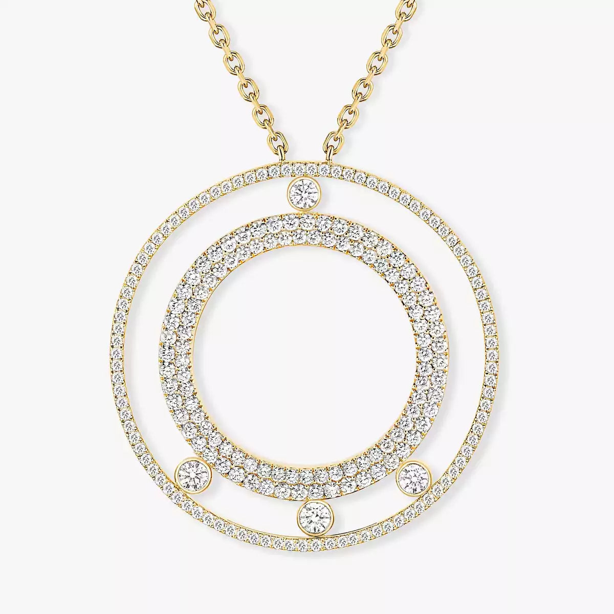 [⭐Renara]Move Romane Long Pave_-Set Diamond Necklace