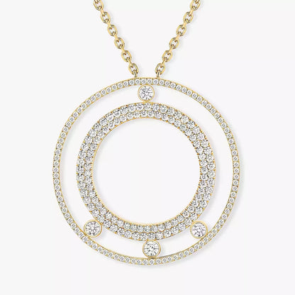 [⭐Renara]Move Romane Long Pave_-Set Diamond Necklace