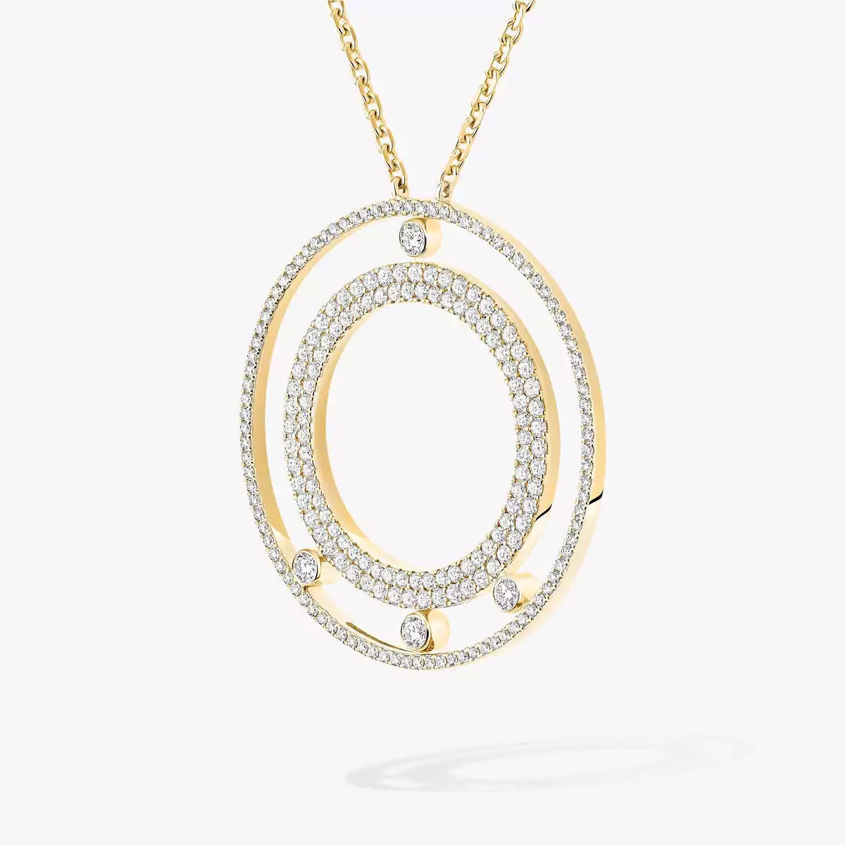 [⭐Renara]Move Romane Long Pave_-Set Diamond Necklace