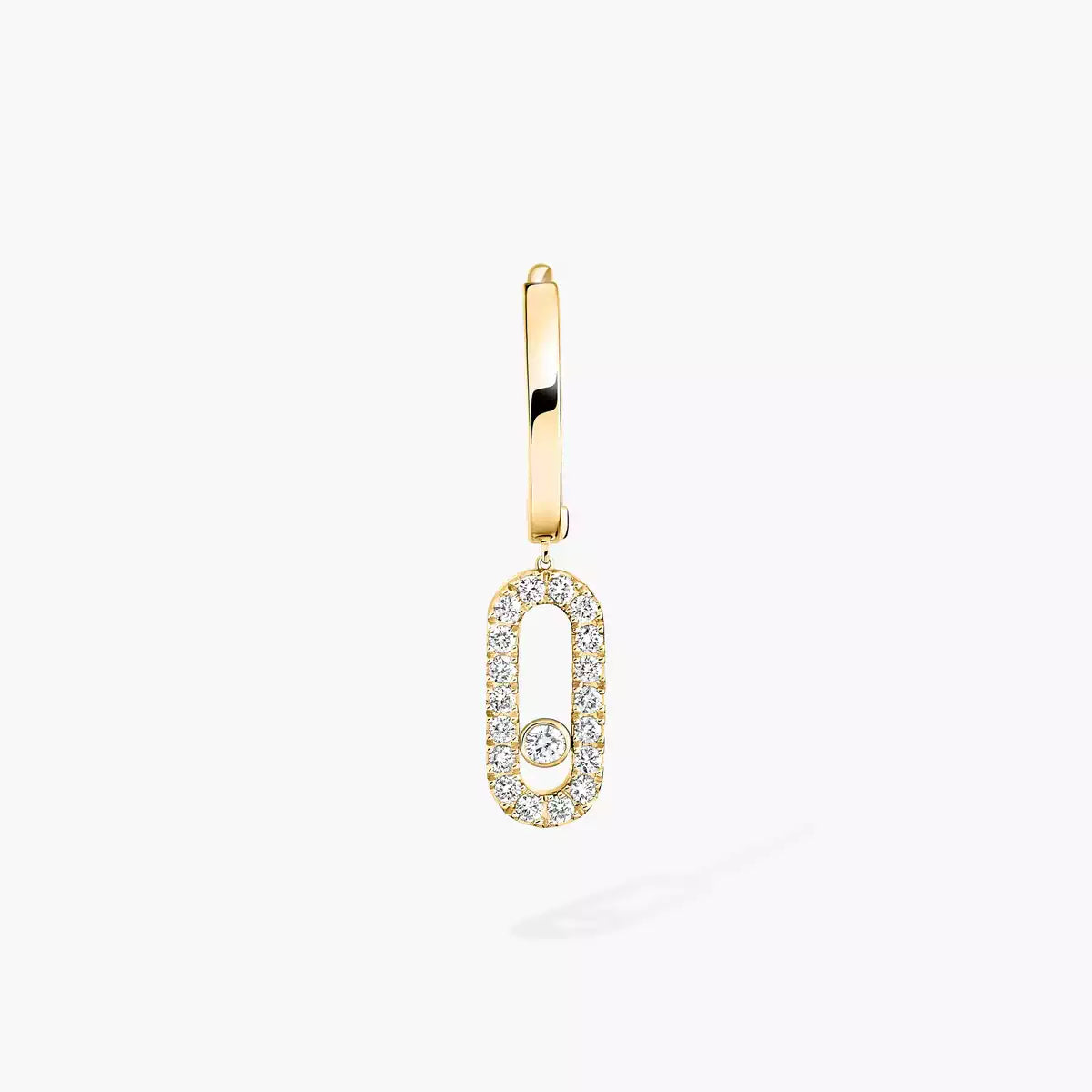 [⭐Renara]Move Uno Single Diamond Hoop Earring