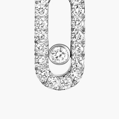 [⭐Renara]Move Uno Single Diamond Hoop Earring