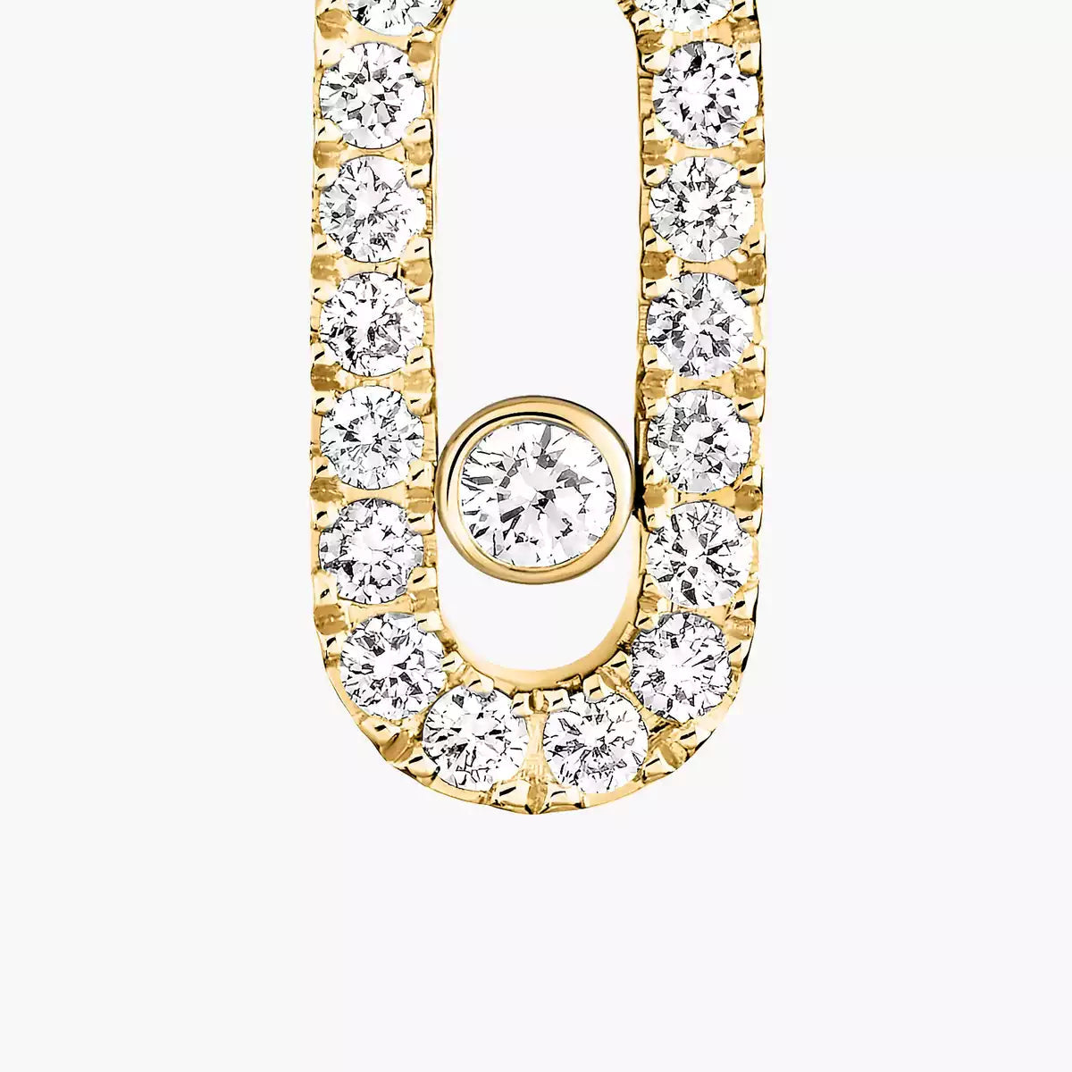 [⭐Renara]Move Uno Single Diamond Hoop Earring