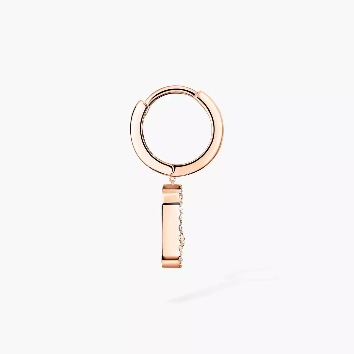 [⭐Renara]Move Uno Single Diamond Hoop Earring
