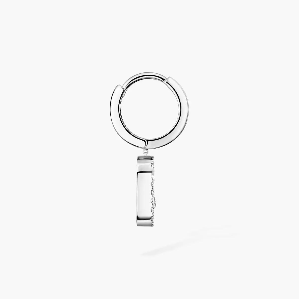 [⭐Renara]Move Uno Single Diamond Hoop Earring