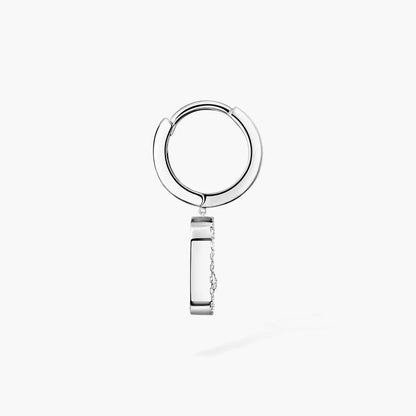 [⭐Renara]Move Uno Single Diamond Hoop Earring