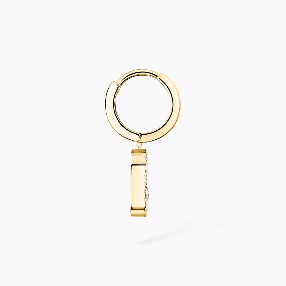 [⭐Renara]Move Uno Single Diamond Hoop Earring
