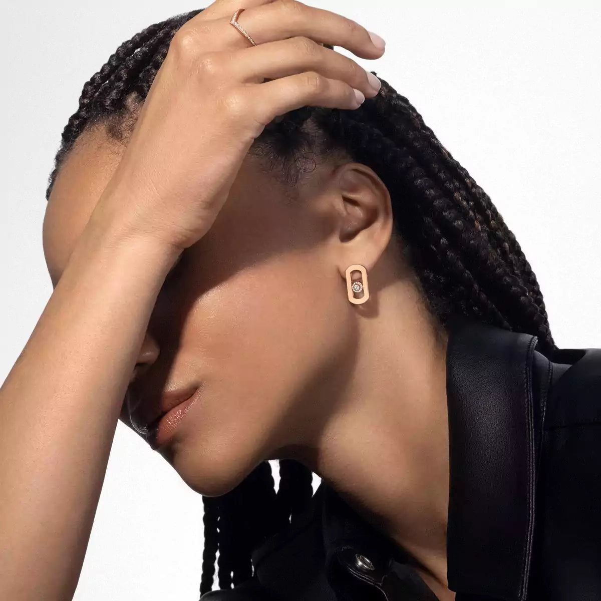 [⭐Renara]So Move Diamond Earrings in Yellow Gold