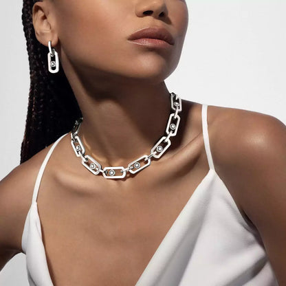 [⭐Renara] So Move XL Diamond Hoop Earring
