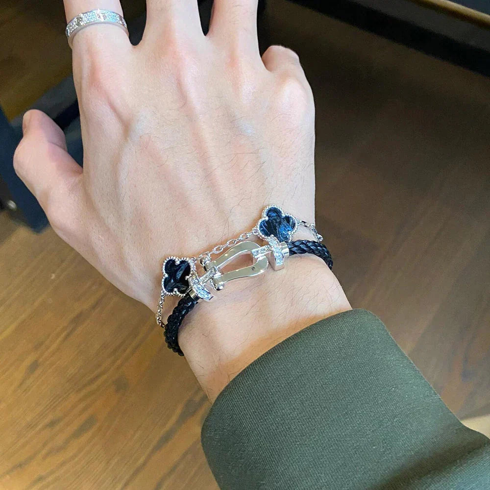 [⭐Renara]CLOVER 5 MOTIF PIETERSITE BRACELET COLLECTION