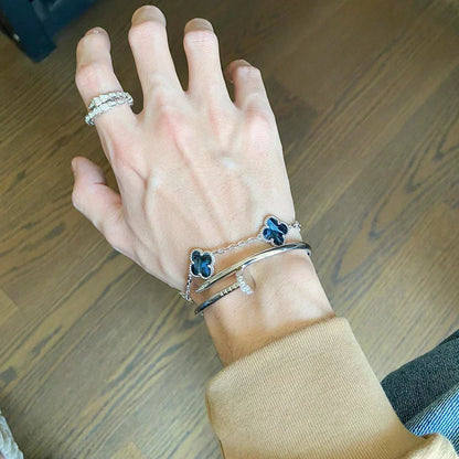 [⭐Renara]CLOVER 5 MOTIF PIETERSITE BRACELET COLLECTION
