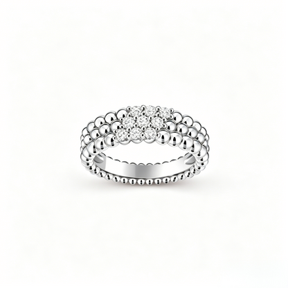 [⭐Renara] THREE-ROW DIAMOND RING