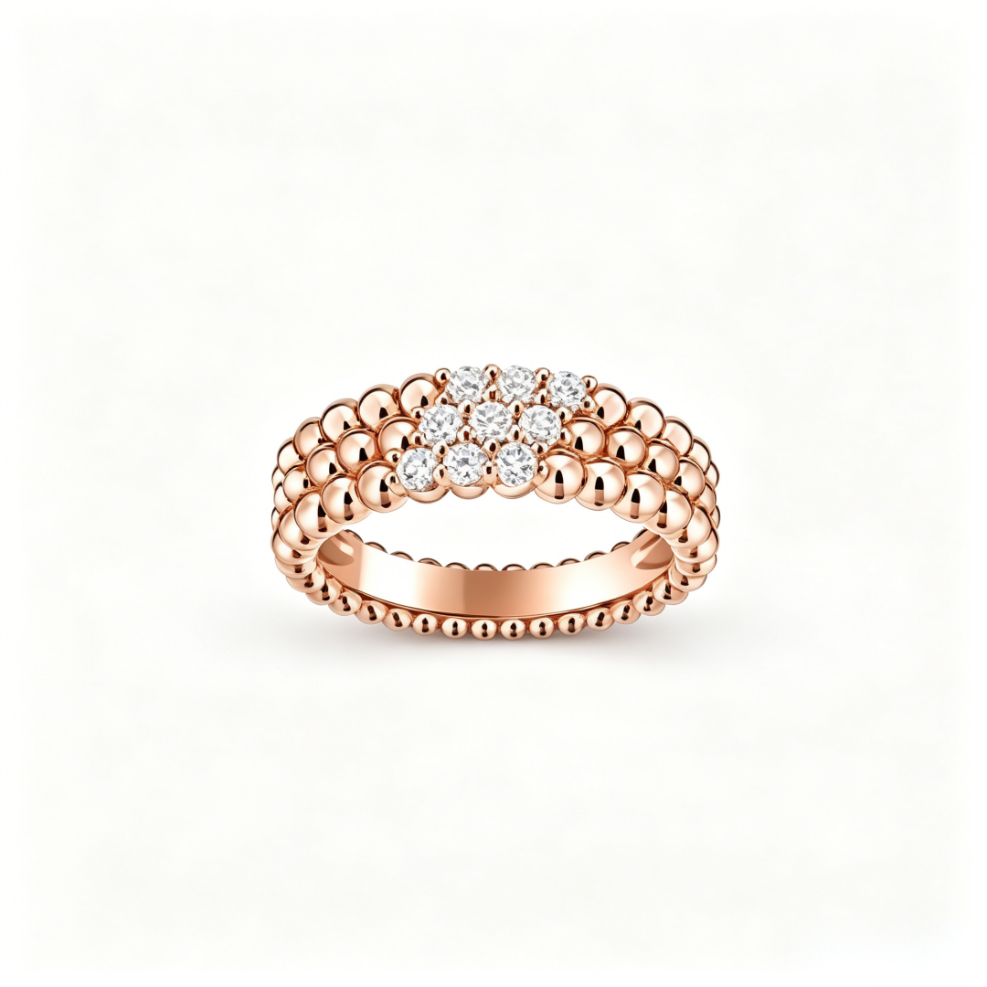 [⭐Renara] THREE-ROW DIAMOND RING