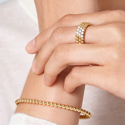 [⭐Renara] THREE-ROW DIAMOND RING