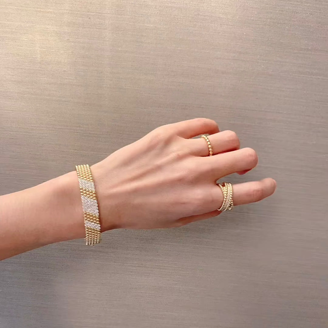[⭐Renara]  FIVE-ROW DIAMOND BRACELET