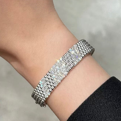 [⭐Renara]  FIVE-ROW DIAMOND BRACELET